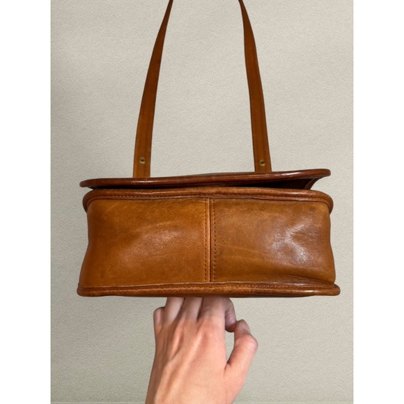 Coach Faiths Legacy Saddle Bag 9949 Brown Leather Made USA Vintage Cross Body - Picture 6 of 11